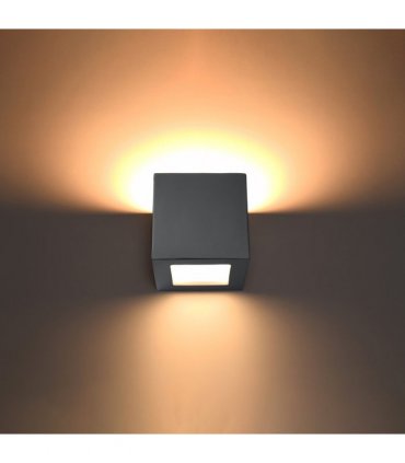 Wall lamp ceramics, glass Leo modern Design E27