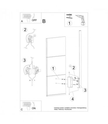 Wall lamp aluminum Lahti modern Design LED