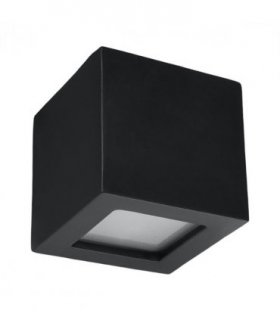 Wall lamp ceramics, glass Leo modern Design E27