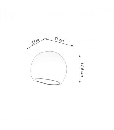 Wall lamp ceramics Globe modern Design E27