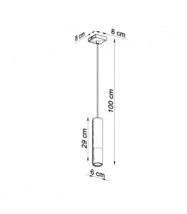 Pendant lamp steel Loopez modern Design GU10