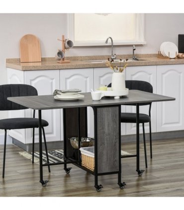 Mobile Drop Leaf Table Folding Kitchen Table Extendable Dining Table