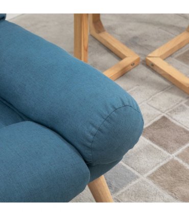 Recliner with Ottoman 3-Position Adjustable Reclining Lounger Sofa Chair