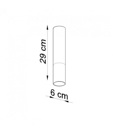 Ceiling lamp steel Loopez modern Design GU10