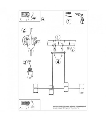Pendant lamp Steel, aluminum Kukkia modern Design GU10/ES111