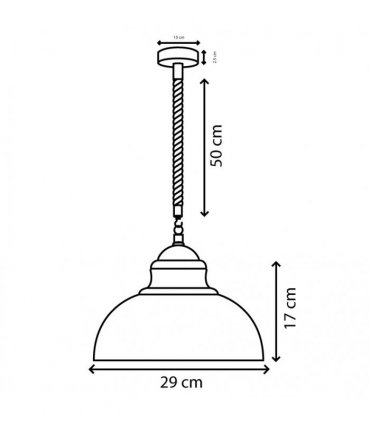 Ceiling lamp Vintage Industrial Curvy Metal Pendant E27 Edison Burgundy  cm