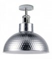 Semi flush Vintage Industrial Style Metal Chrome Ceiling Light - Metal Chrome -