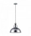 Ceiling Pendant Light Vintage Industrial Chrome Metal Shade Hanging Lamp