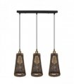3 Head Natural Wicker Basket Style Retro Industrial Vintage Rattan Ceiling Pendant