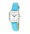 Watch Ravel Ladies Cushion Shaped Brights Leather Strap Bright Blue 26.00 cm