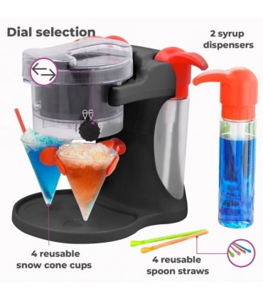 Neo Black Ice Snow Cone Slushy Maker Machine