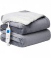 Neo Grey Electric Heated Throw Over Blanket � Reversible