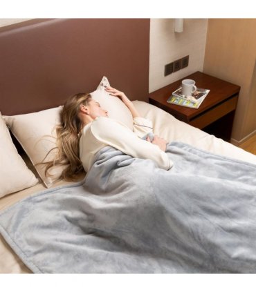 Neo Grey Electric Heated Throw Over Blanket � Reversible