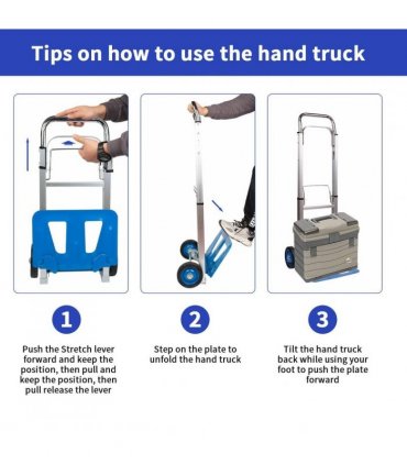 Neo 100kg Capacity Folding Sack Trolley With Extendable Handl