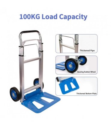 Neo 100kg Capacity Folding Sack Trolley With Extendable Handl