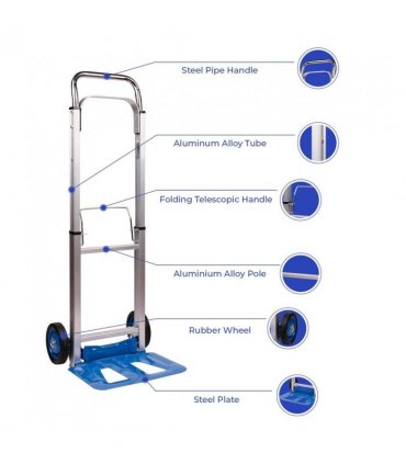 Neo 100kg Capacity Folding Sack Trolley With Extendable Handl