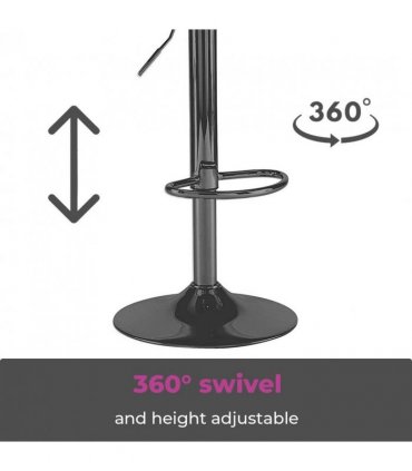 Neo Set of Two Dark Grey Fabric Bar Stools