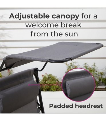 Neo Grey Folding Portable Zero Gravity Chairs and Table Set