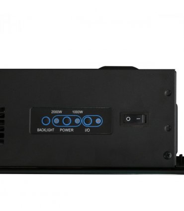 HOMCOM 1000W/2000W LED Electric Fireplace Automatic Function Remote Timer Safe