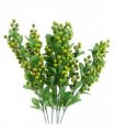 Pack of 6 x 70cm Artificial Green Berry Spray