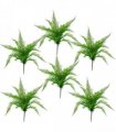 6 x 60cm Artificial Bushy Dixie Wood Fern Dark Green Plant