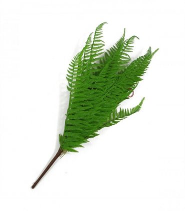 6 x 60cm Artificial Bushy Dixie Wood Fern Dark Green Plant