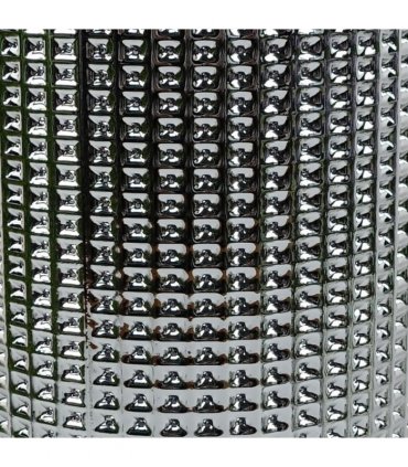 30cm Silver Dot Glass Vase