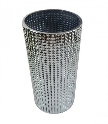 30cm Silver Dot Glass Vase