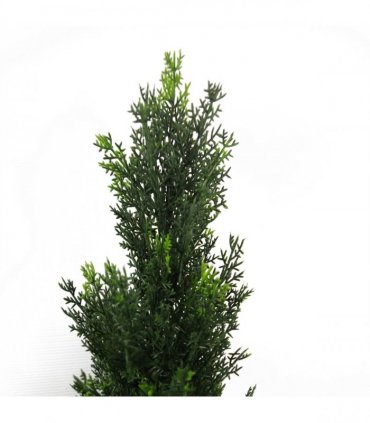 Metal Green 90cm 90cm Artificial Cedar Cypress Topiary UV Resistant