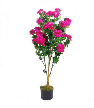 100cm Premium Artificial Azalea Pink Flowers Potted Plant