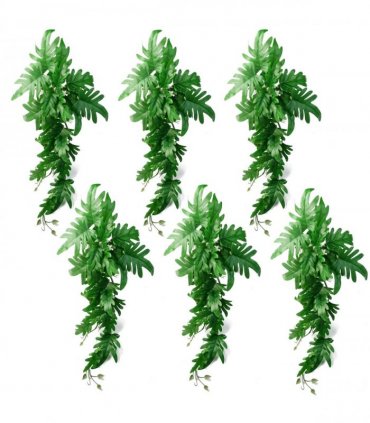 Artificial Trailing Plants Pack of 6 Realistic 50cm Green Bare Stem Display