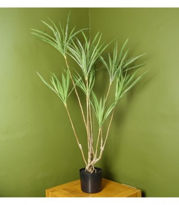 Artificial Natural Look Green 125cm Dragon Plant Dracaena Tree Plastic Leaves