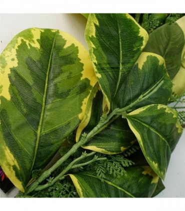Garland Artificial Trailing Hanging Golden Ficus Plant Realistic Green Yellow