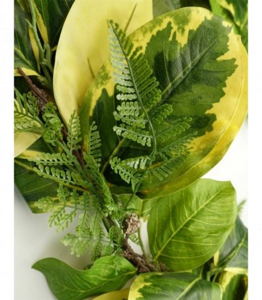 Garland Artificial Trailing Hanging Golden Ficus Plant Realistic Green Yellow