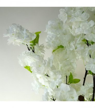 Artificial White Blossom Tree 150cm High Quality Plastic Pot Fully Assembled
