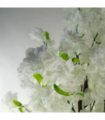 Artificial White Blossom Tree 150cm High Quality Plastic Pot Fully Assembled