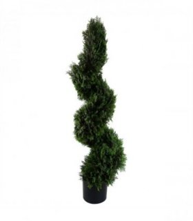 120cm Sprial Cedar Tree Artificial Topiary
