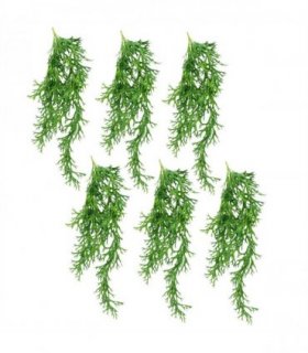 Artificial Hanging Staghorn Fern Green 80cm Pack of 6 Realistic Artificial Fern