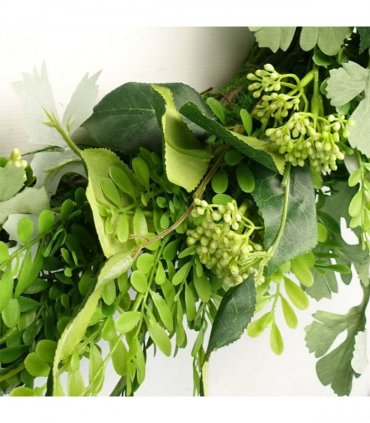 50cm Artificial Wreath Ferns Leaf