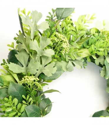 50cm Artificial Wreath Ferns Leaf
