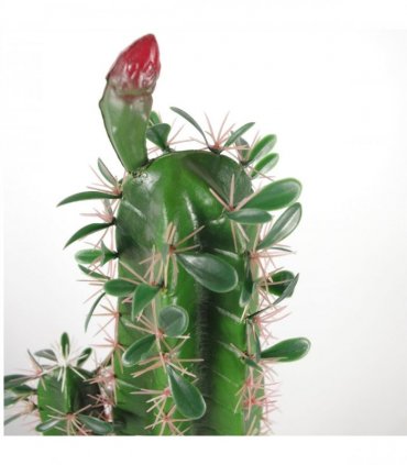 Artificial Flowers Green 110cm Leaf Design Tropical Cactus with Pot