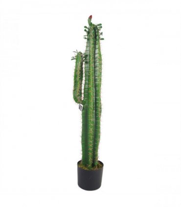 Artificial Flowers Green 110cm Leaf Design Tropical Cactus with Pot