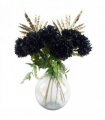 95cm Black Chrysanthemum Bundle Glass Ball Vase