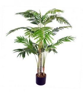 Artificial Palm Tree Large Green 120cm High Realistic Leaf Structure Fronds