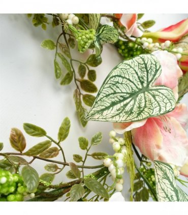 180cm Artificial Hanging  Pink Lily Plant Realistic Garland Trailing