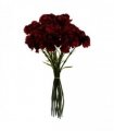 12 x Red Carnation Artificial Flowers