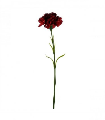 12 x Red Carnation Artificial Flowers