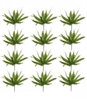 12 x 40cm Artificial Crocodile Fern Plant