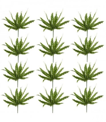 12 x 40cm Artificial Crocodile Fern Plant