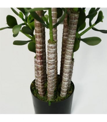 Artificial Deluxe Green Jade Plant 75cm Large Hyper Realistic Weighted Pot